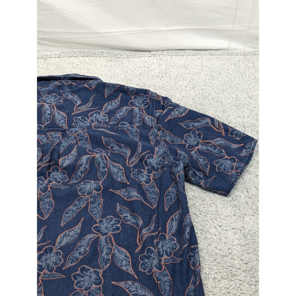 Fat Face Hawaiian Shirt Floral Short Sleeve‎ Button Up UK British Mens XLT Tall - Picture 13 of 15